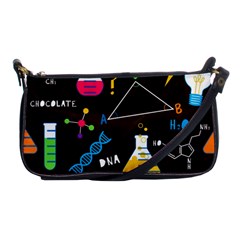 Science Lesson Flat Vector Seamless Pattern Shoulder Clutch Bag by Loisa77