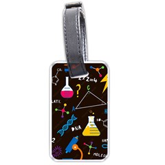 Science Lesson Flat Vector Seamless Pattern Luggage Tag (one Side) by Loisa77