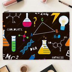 Science Lesson Flat Vector Seamless Pattern Cosmetic Bag (xxxl) by Loisa77