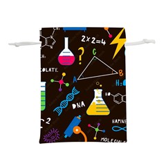 Science Lesson Flat Vector Seamless Pattern Lightweight Drawstring Pouch (l) by Loisa77