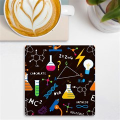 Science Lesson Flat Vector Seamless Pattern Uv Print Square Tile Coaster  by Loisa77