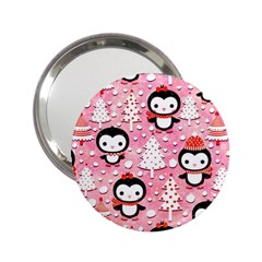 Cute Penguin Pattern 2 25  Handbag Mirrors by Loisa77