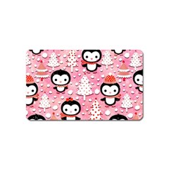 Cute Penguin Pattern Magnet (name Card) by Loisa77