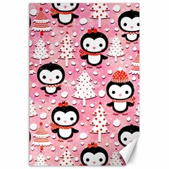 Cute Penguin Pattern Canvas 20  x 30 