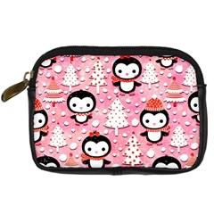 Cute Penguin Pattern Digital Camera Leather Case