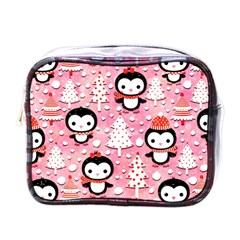 Cute Penguin Pattern Mini Toiletries Bag (One Side)