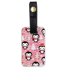 Cute Penguin Pattern Luggage Tag (one side)