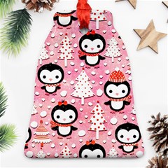 Cute Penguin Pattern Ornament (bell)