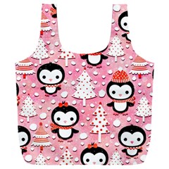 Cute Penguin Pattern Full Print Recycle Bag (XXXL)