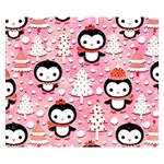 Cute Penguin Pattern Premium Plush Fleece Blanket (Small) 50 x40  Blanket Front