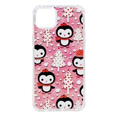 Cute Penguin Pattern Iphone 14 Plus Tpu Uv Print Case