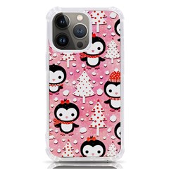 Cute Penguin Pattern iPhone 13 Pro TPU UV Print Case