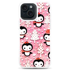 Cute Penguin Pattern iPhone 15 Plus TPU UV Print Case