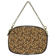 Floral Fusion Print Chain Purse (two Sides) by dflcprintsclothing