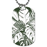 Abstract Art Tropical Leaves Dog Tag (One Side) Front