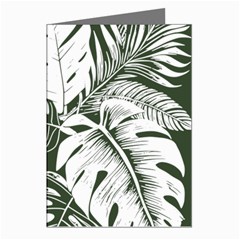 Abstract Art Tropical Leaves Greeting Cards (pkg Of 8)