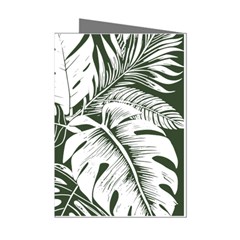 Abstract Art Tropical Leaves Mini Greeting Cards (pkg Of 8)