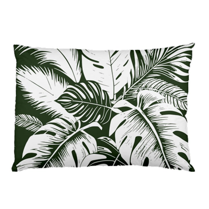 Abstract Art Tropical Leaves Pillow Case