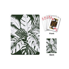 Abstract Art Tropical Leaves Playing Cards Single Design (mini)