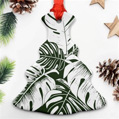 Abstract Art Tropical Leaves Ornament (christmas Tree) 