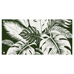 Abstract Art Tropical Leaves Banner And Sign 4  X 2  by Valentinaart