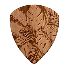 Abstract Art Tropical Leaves Wood Guitar Pick (set Of 10) by Valentinaart