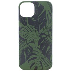 Abstract Art Tropical Leaves Iphone 15 Pro Black Uv Print Pc Hardshell Case by Valentinaart