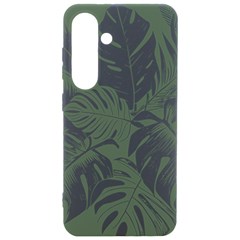 Abstract Art Tropical Leaves Samsung Galaxy S24 6 2 Inch Black Tpu Uv Case by Valentinaart