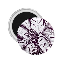 Abstract Art Tropical Leaves 2.25  Magnets