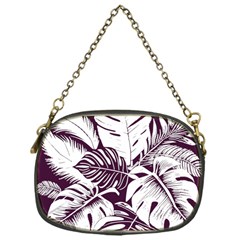 Abstract Art Tropical Leaves Chain Purse (One Side)