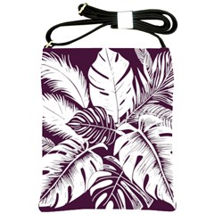 Abstract Art Tropical Leaves Shoulder Sling Bag