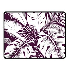 Abstract Art Tropical Leaves Fleece Blanket (Small)