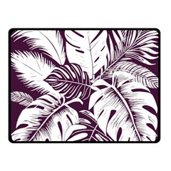 Abstract Art Tropical Leaves Two Sides Fleece Blanket (small) by Valentinaart