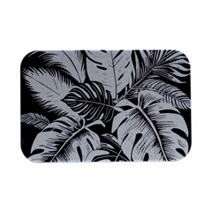 Abstract Art Tropical Leaves Open Lid Metal Box (Silver)  