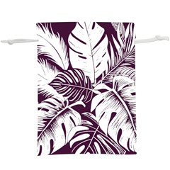 Abstract Art Tropical Leaves Lightweight Drawstring Pouch (XL)