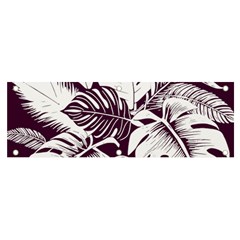 Abstract Art Tropical Leaves Banner and Sign 6  x 2 