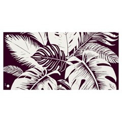 Abstract Art Tropical Leaves Banner And Sign 6  X 3  by Valentinaart