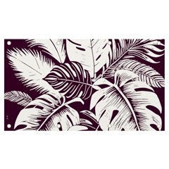 Abstract Art Tropical Leaves Banner and Sign 7  x 4 