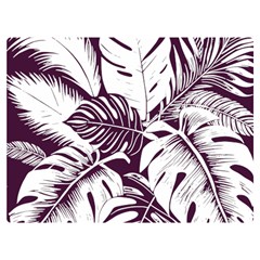 Abstract Art Tropical Leaves Two Sides Premium Plush Fleece Blanket (baby Size) by Valentinaart