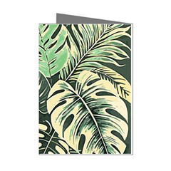 Abstract Art Tropical Leaves Mini Greeting Cards (pkg Of 8)