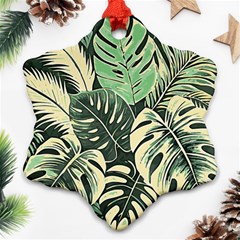 Abstract Art Tropical Leaves Ornament (snowflake)