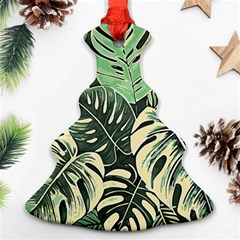 Abstract Art Tropical Leaves Christmas Tree Ornament (two Sides)