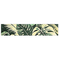 Abstract Art Tropical Leaves Small Premium Plush Fleece Scarf