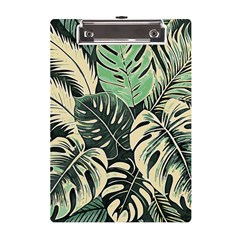 Abstract Art Tropical Leaves A5 Acrylic Clipboard by Valentinaart