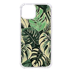 Abstract Art Tropical Leaves Iphone 14 Tpu Uv Print Case by Valentinaart