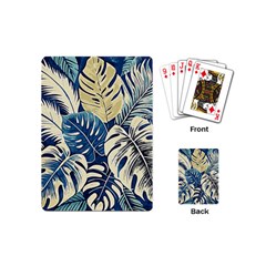 Abstract Art Tropical Leaves Playing Cards Single Design (mini)