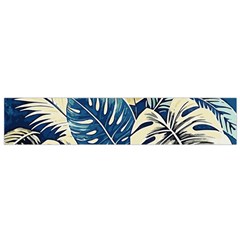 Abstract Art Tropical Leaves Small Premium Plush Fleece Scarf