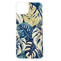 Abstract Art Tropical Leaves Iphone 15 Tpu Uv Print Case by Valentinaart