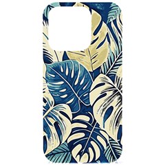 Abstract Art Tropical Leaves Iphone 15 Pro Black Uv Print Pc Hardshell Case by Valentinaart