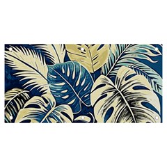 Abstract Art Tropical Leaves Banner And Sign 6  X 3  by Valentinaart